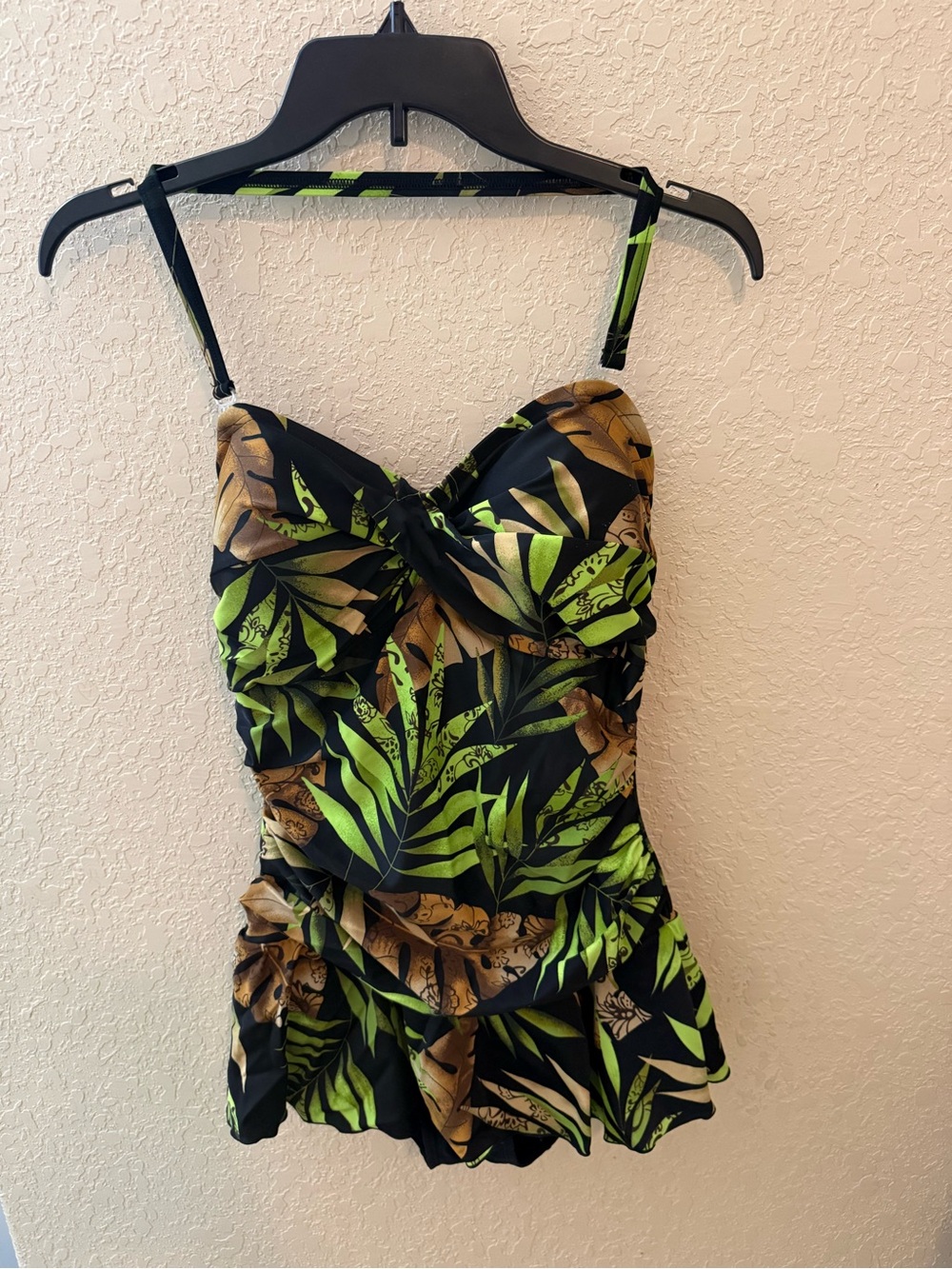 Women’s White Stag tropical leaf one piece swimsuit
